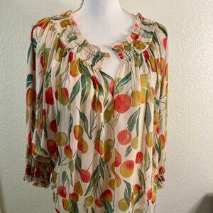 Diane Von Furstenberg silk blouse with camisole